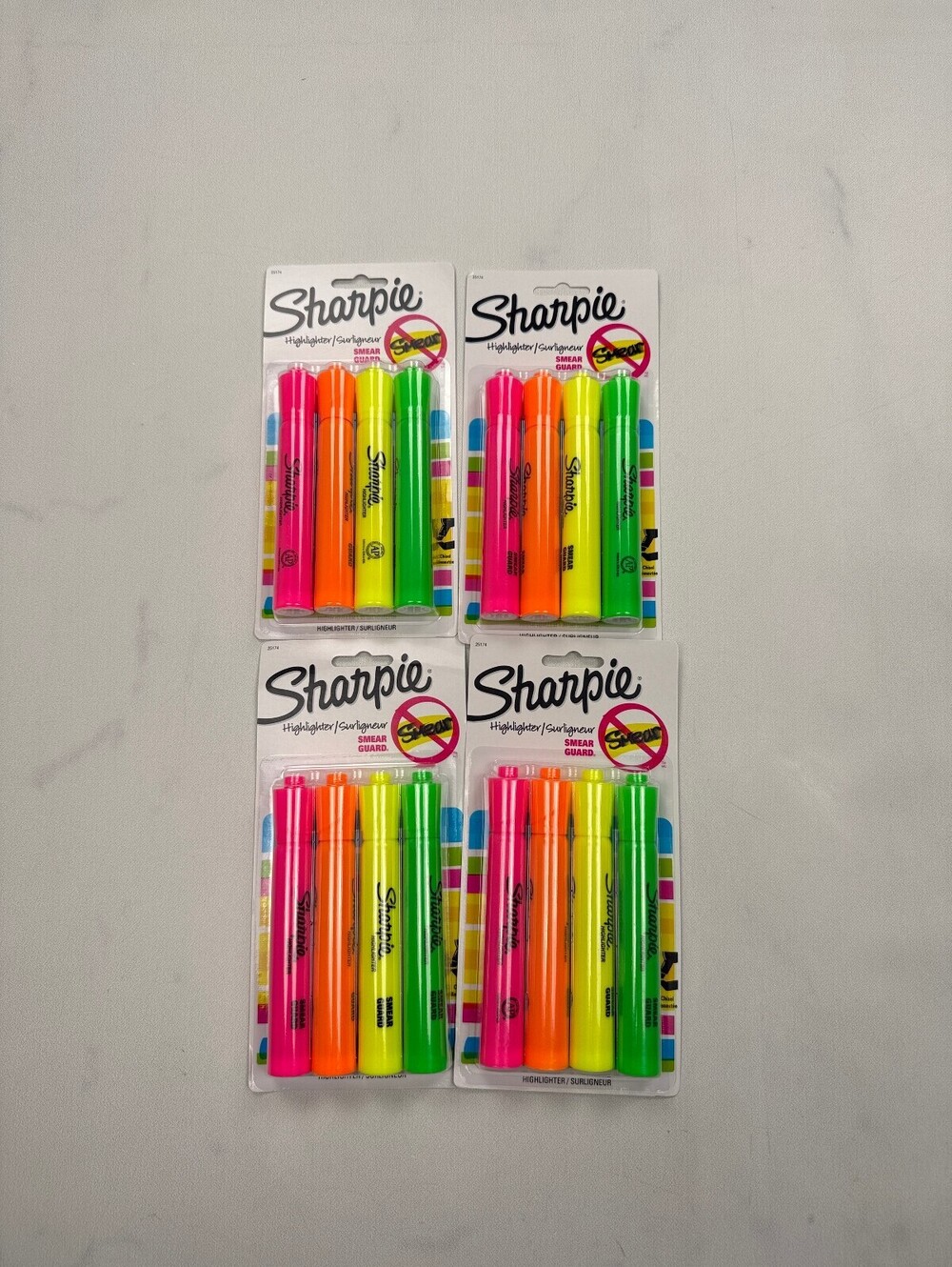 Sharpie Highlighter Marker Neon 2020s Bold Style Pack of 4